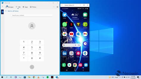 Phone Link with your Galaxy phone and Windows 10 or 11 PC.